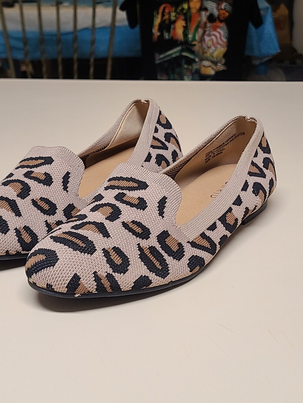 Torrid Leopard stretch knit ballet flats size 8WW - Picture 1 of 10